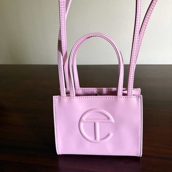 Telfar Handbags - Telfar Small Shopping Bag Shoulder Crossbody Bag Pink Bubblegum